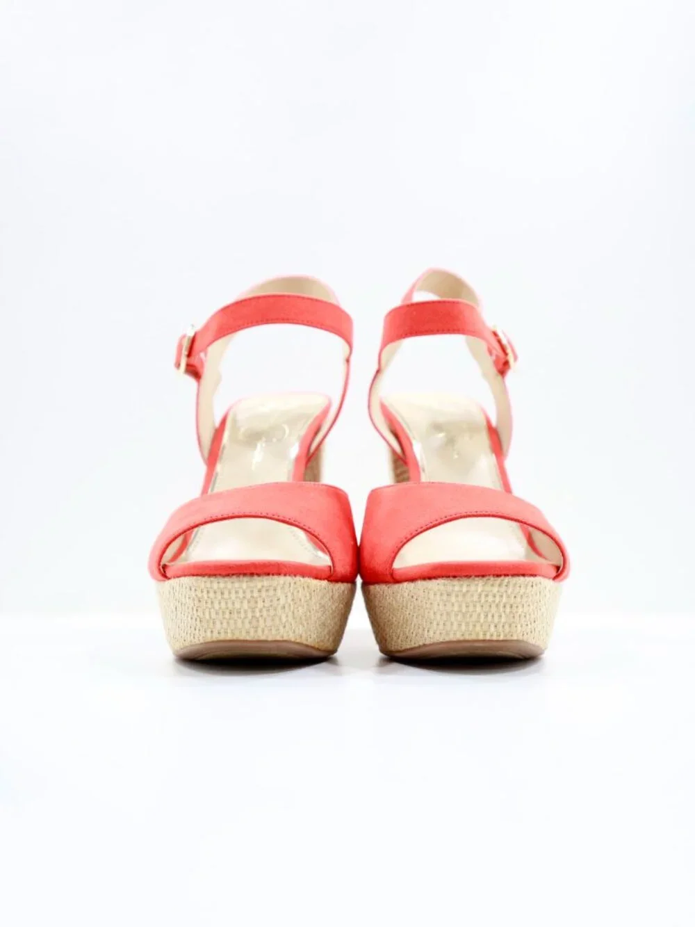 Jessica Simpson Priella Coral Red Suede 5.5
